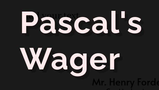 Pascal's Wager